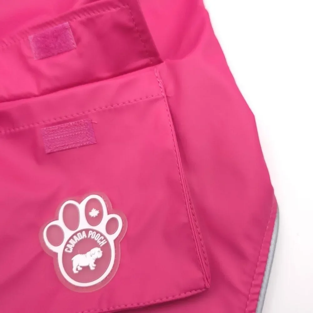 NWT‎ CANADA POOCH Torrential Tracker 18” PINK Rain Coat For Dogs 18 inch